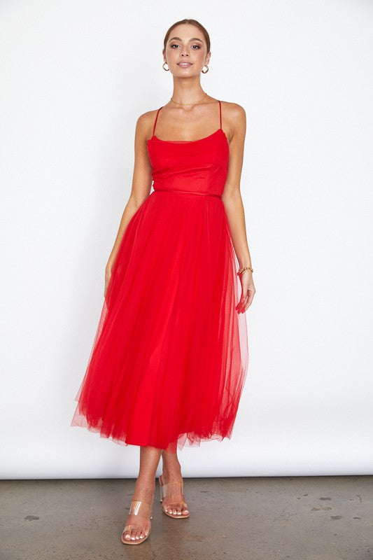 Tulle Ballerina Midi Dress (Shipping Only)