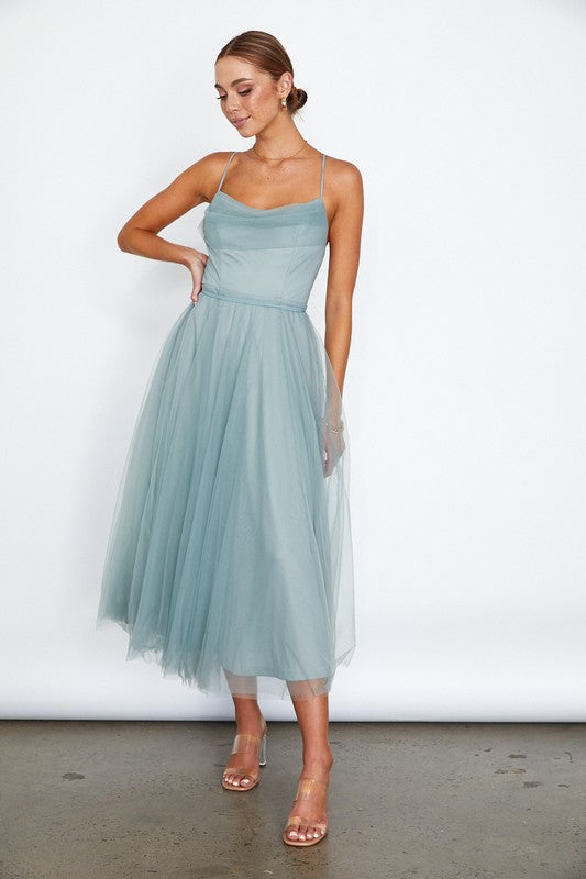 Tulle Ballerina Midi Dress (Shipping Only)