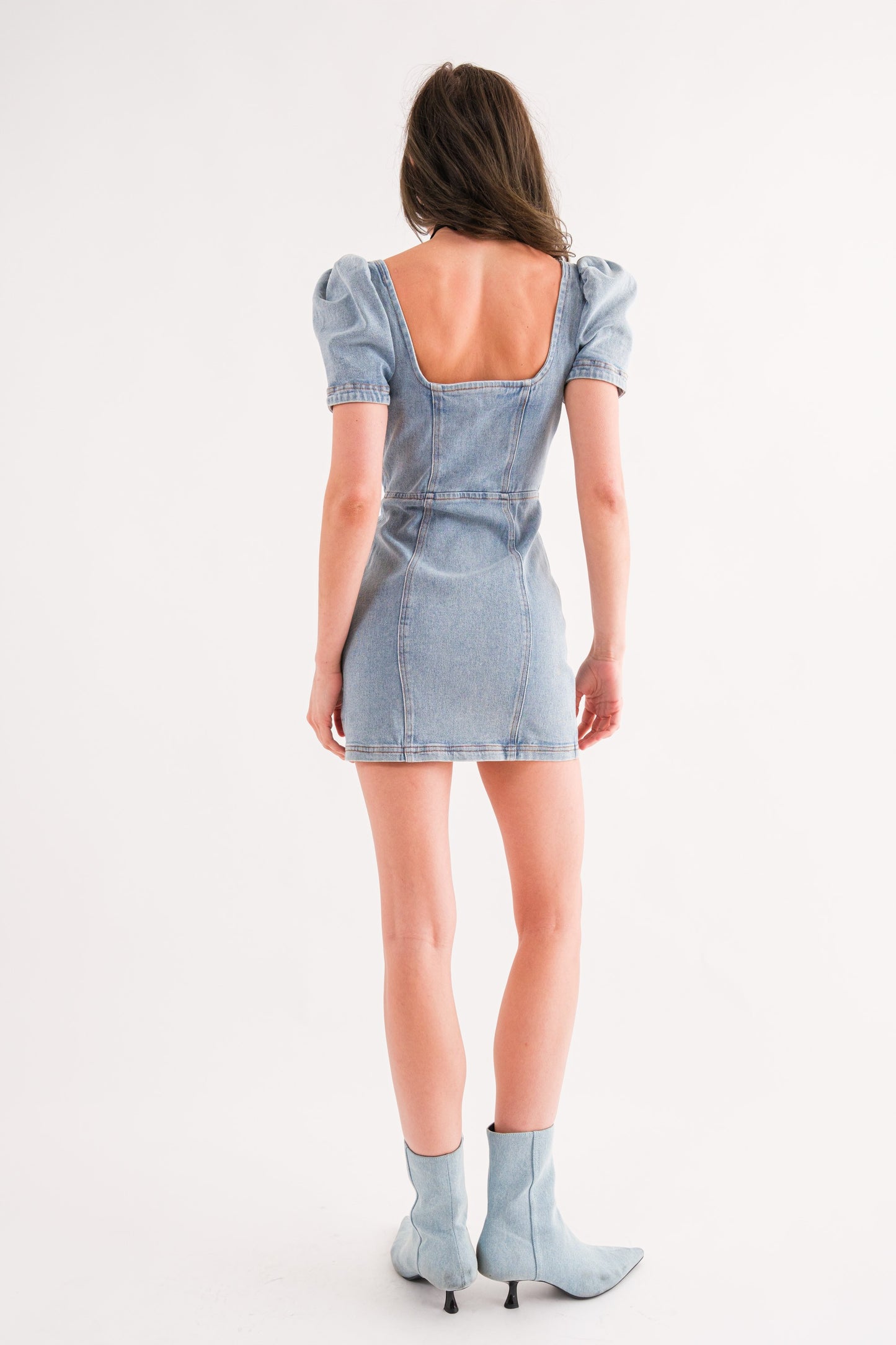 Bustier Denim Dress