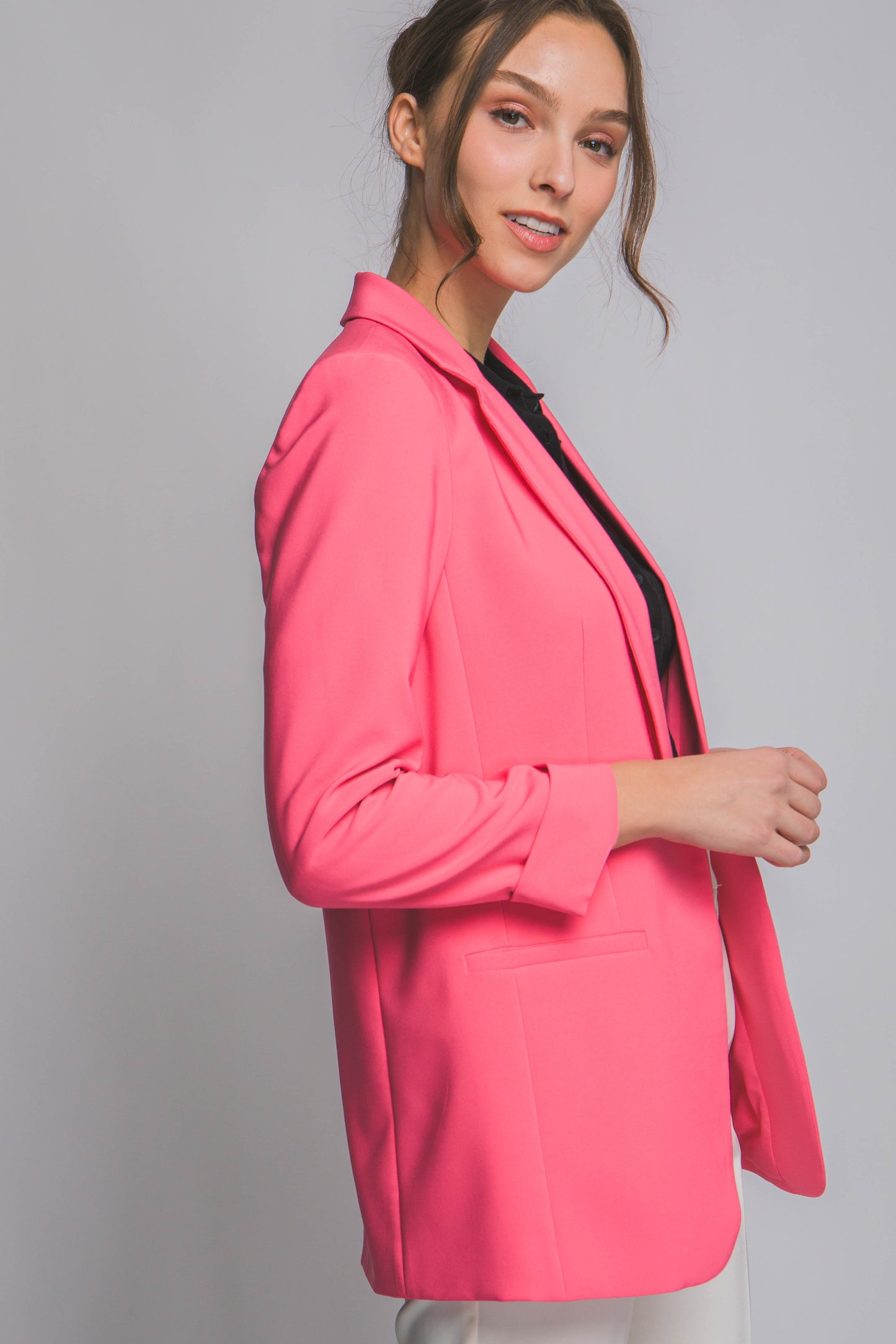 Vertigo Coral Pink Blazer