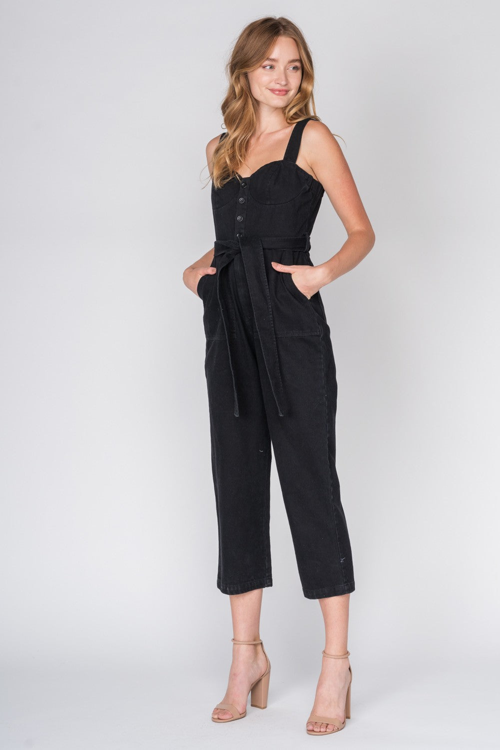 Bustier Black Jumpsuit