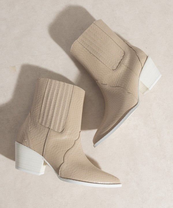 Dawn Paneled Western Bootie (Shipping Only)