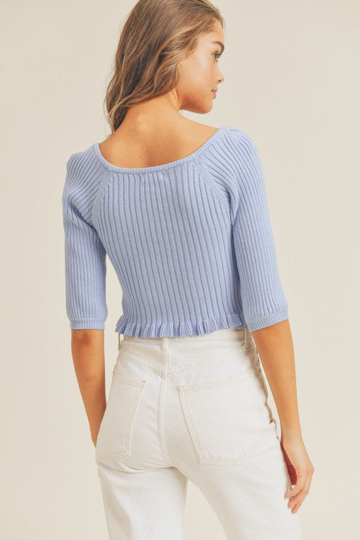 Rib Knit Top (Shipping Only)