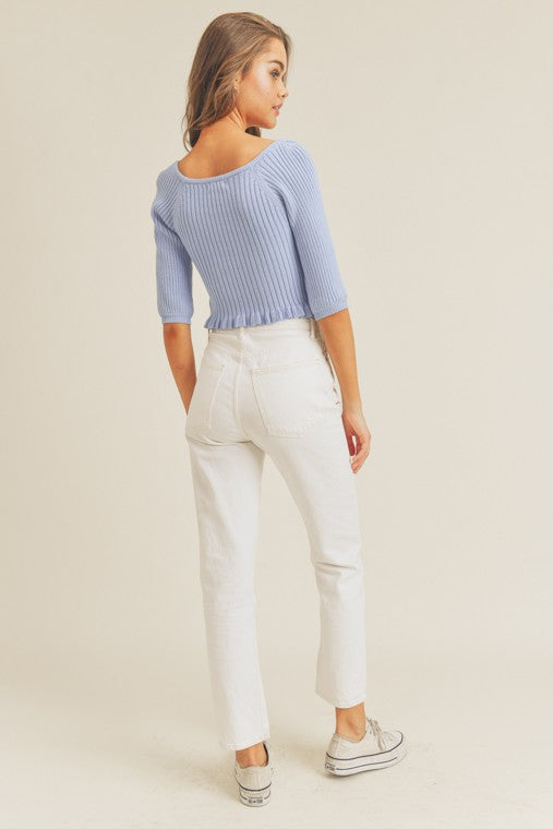 Rib Knit Top (Shipping Only)