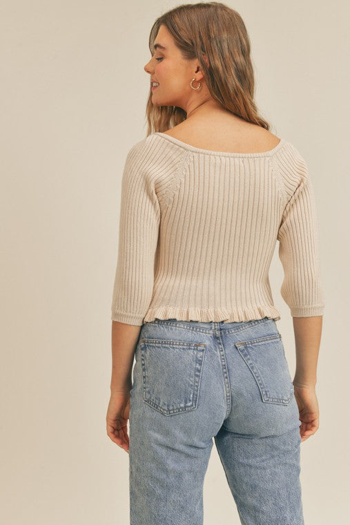 Rib Knit Top (Shipping Only)