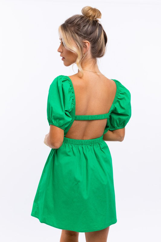 Twisted Front Mini Dress (Shipping Only)