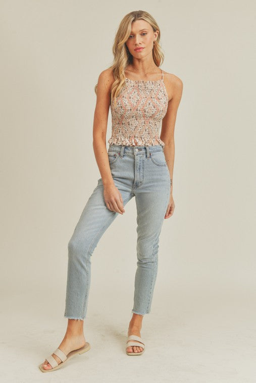 Desert Rose Floral Top