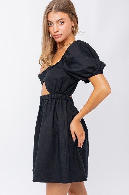 Twisted Front Mini Dress (Shipping Only)