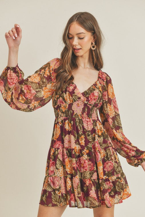 Floral Mini Dress (Shipping Only)
