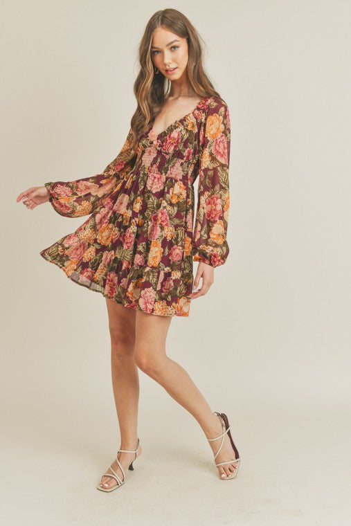 Floral Mini Dress (Shipping Only)