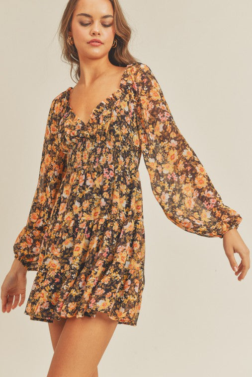 Floral Mini Dress (Shipping Only)
