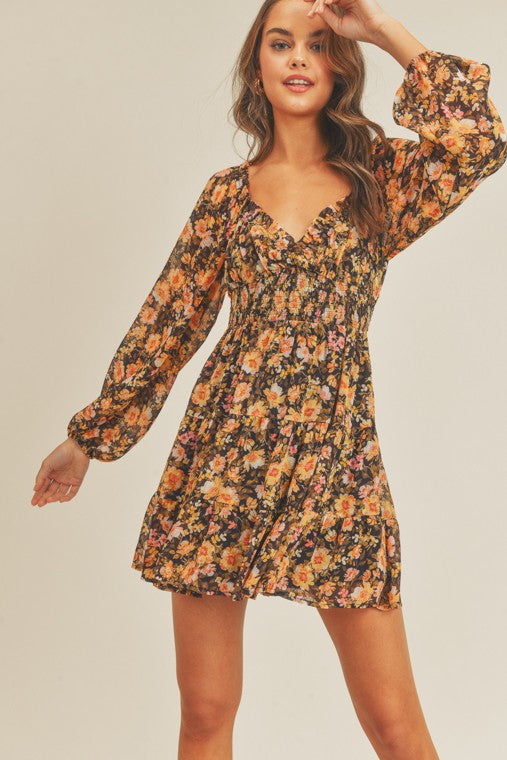 Floral Mini Dress (Shipping Only)
