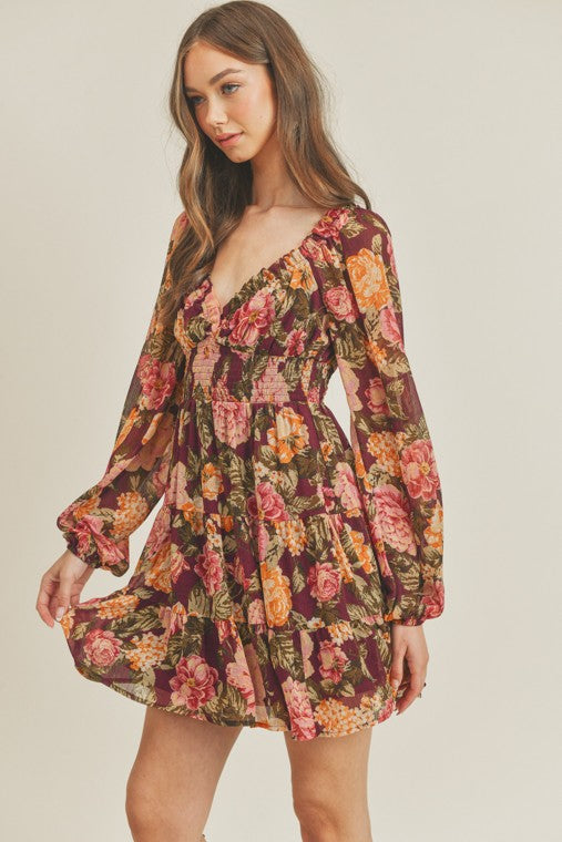 Floral Mini Dress (Shipping Only)