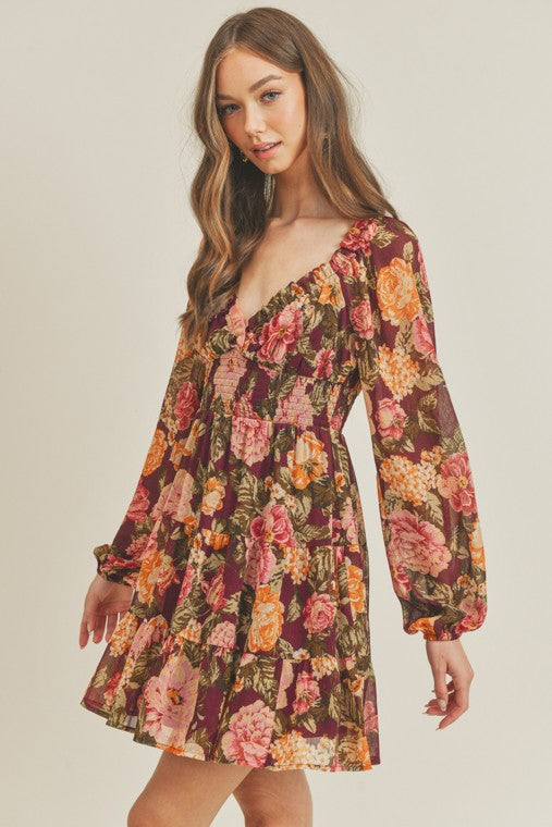 Floral Mini Dress (Shipping Only)