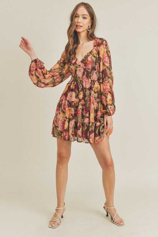 Floral Mini Dress (Shipping Only)