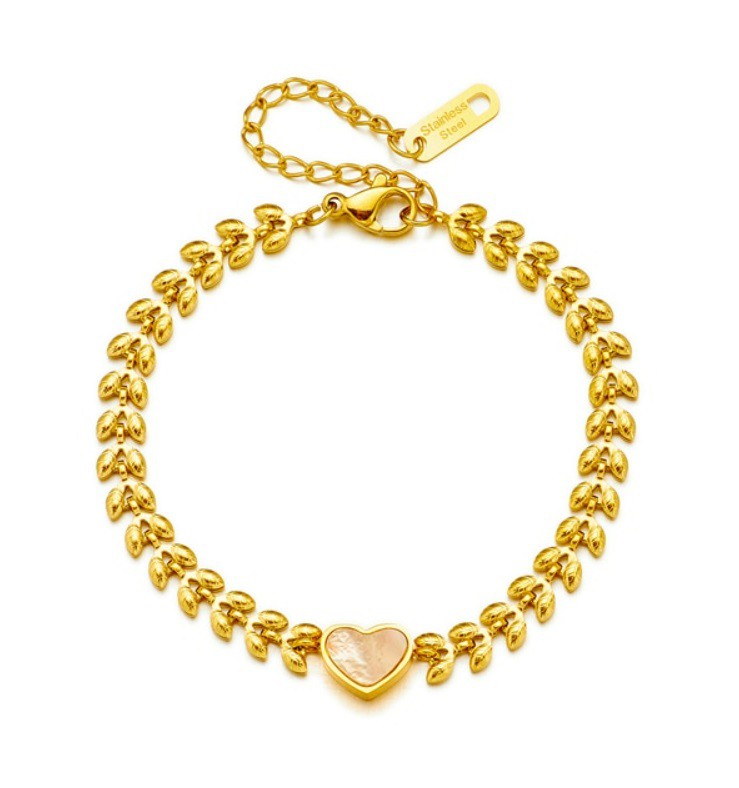 Opal Heart Bracelet