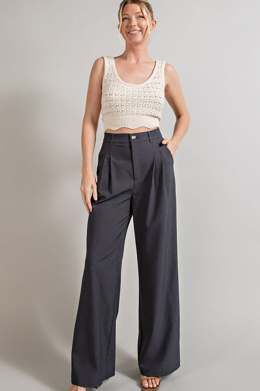 Straight Leg Trouser Pants (Shipping Only)