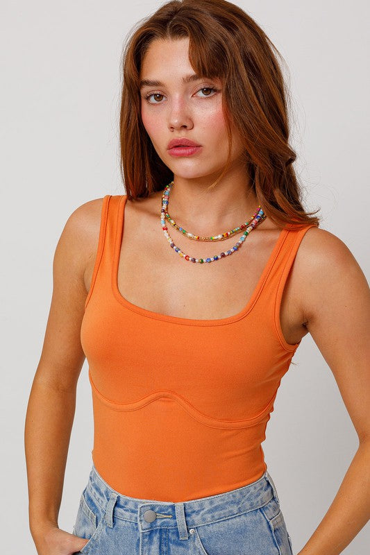 Sleeveless Corset Bodysuit (Shipping only)