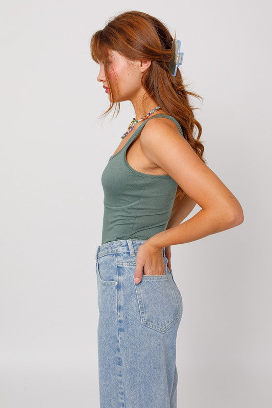 Sleeveless Corset Bodysuit (Shipping only)