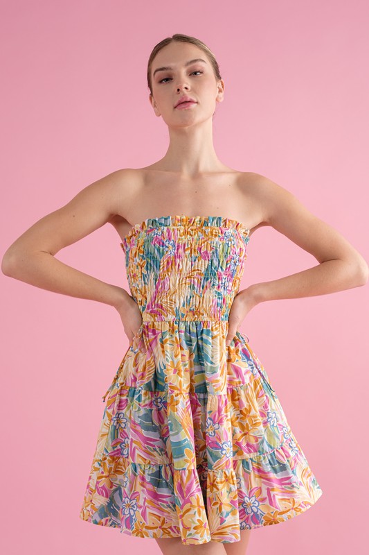 Feels Like Summer Strapless Dress