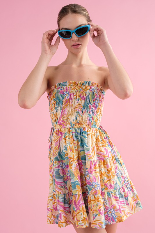 Feels Like Summer Strapless Dress