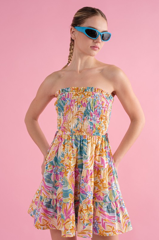 Feels Like Summer Strapless Dress