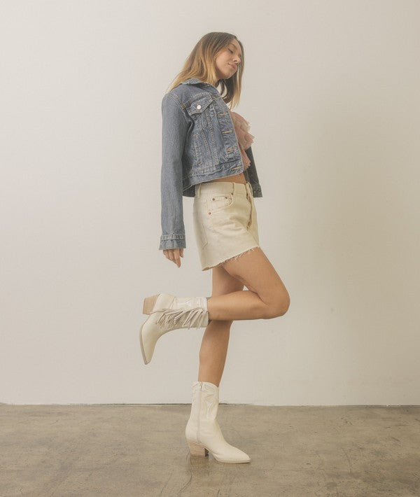 Millie Fringe Framed Bootie