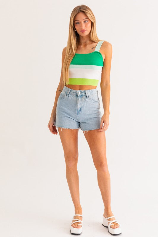 Stripe Knit Tank (Shipping Only)