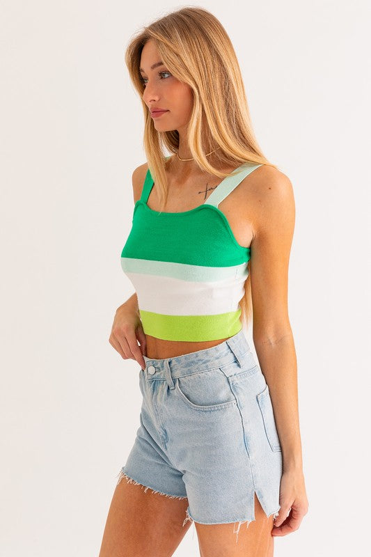 Stripe Knit Tank (Shipping Only)