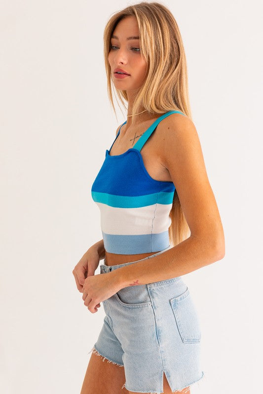 Stripe Knit Tank (Shipping Only)