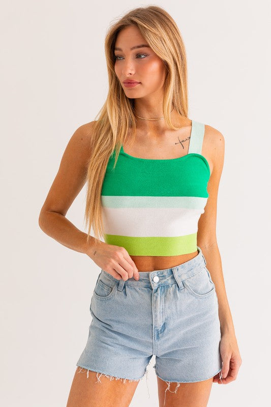 Stripe Knit Tank (Shipping Only)