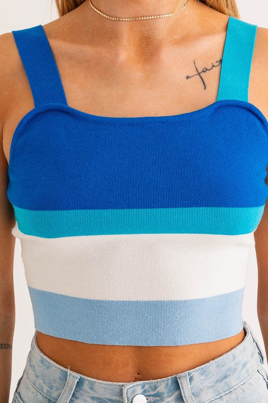 Stripe Knit Tank (Shipping Only)