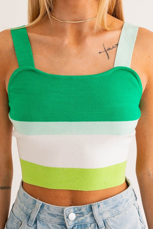 Stripe Knit Tank (Shipping Only)