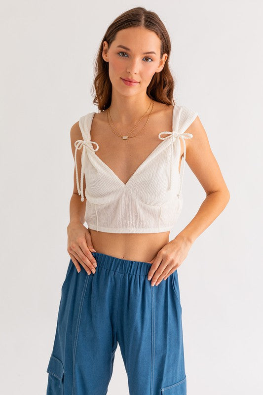 Cropped Bow Tank (Shipping Only)