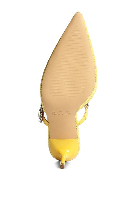 Greta Embellished Kitten Heel (Shipping Only)