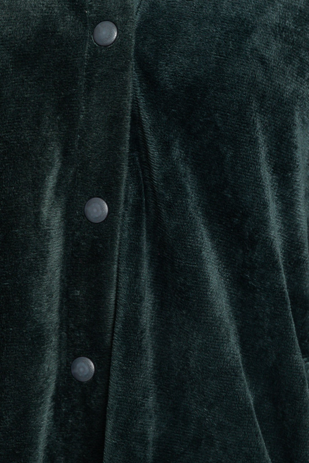 Dark Green Fleece Shirt Jacket