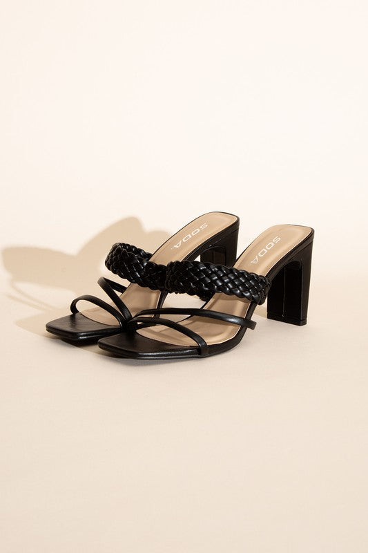 Carmen Braided Heels (Shipping Only)