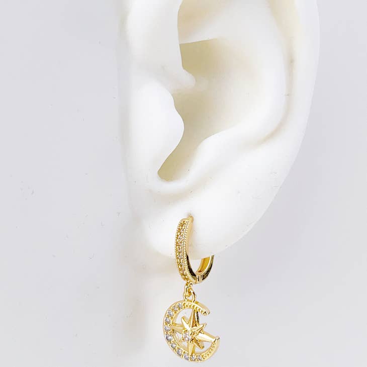 Celestial Star Hoops