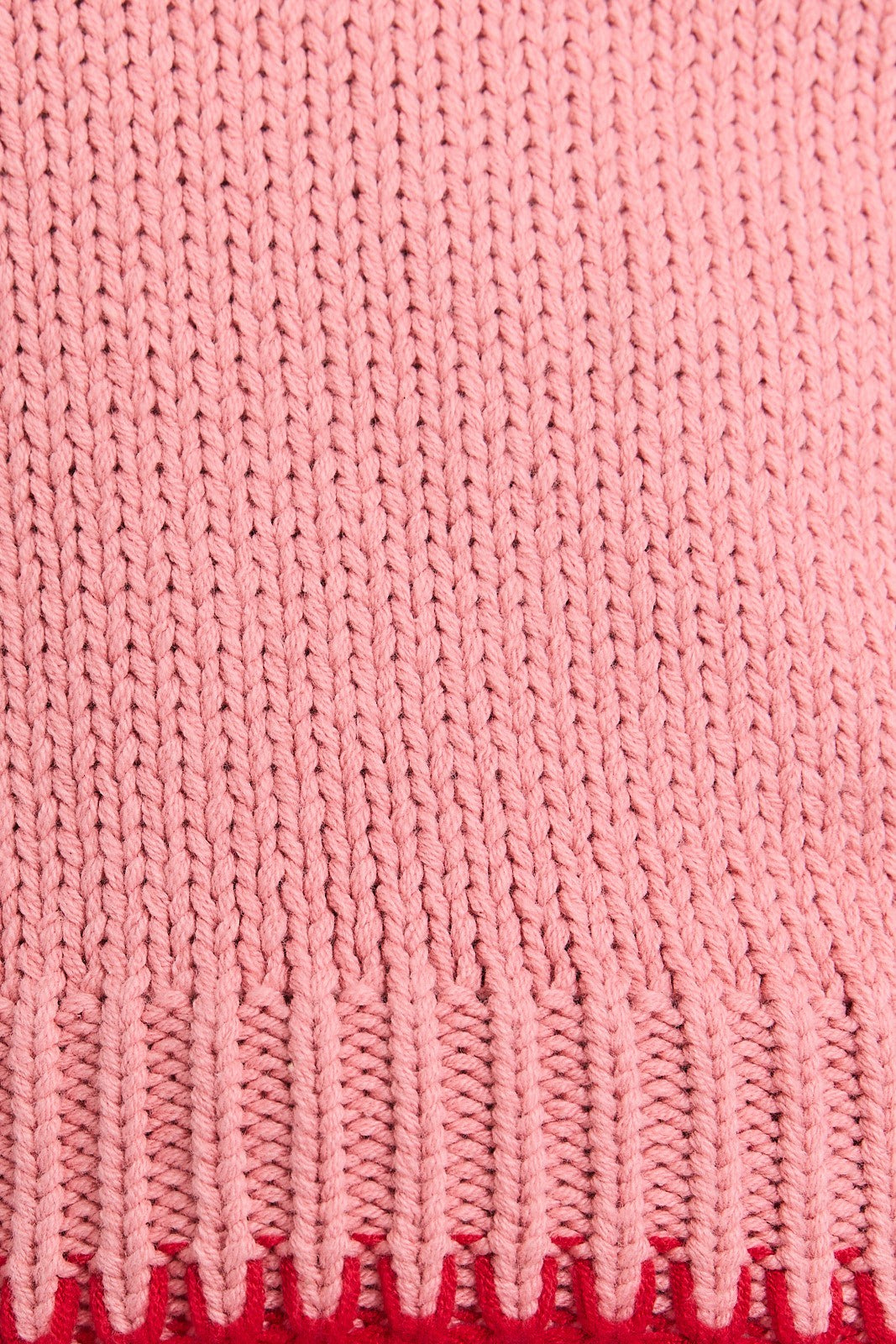 Blush & Red Sweater Vest Top