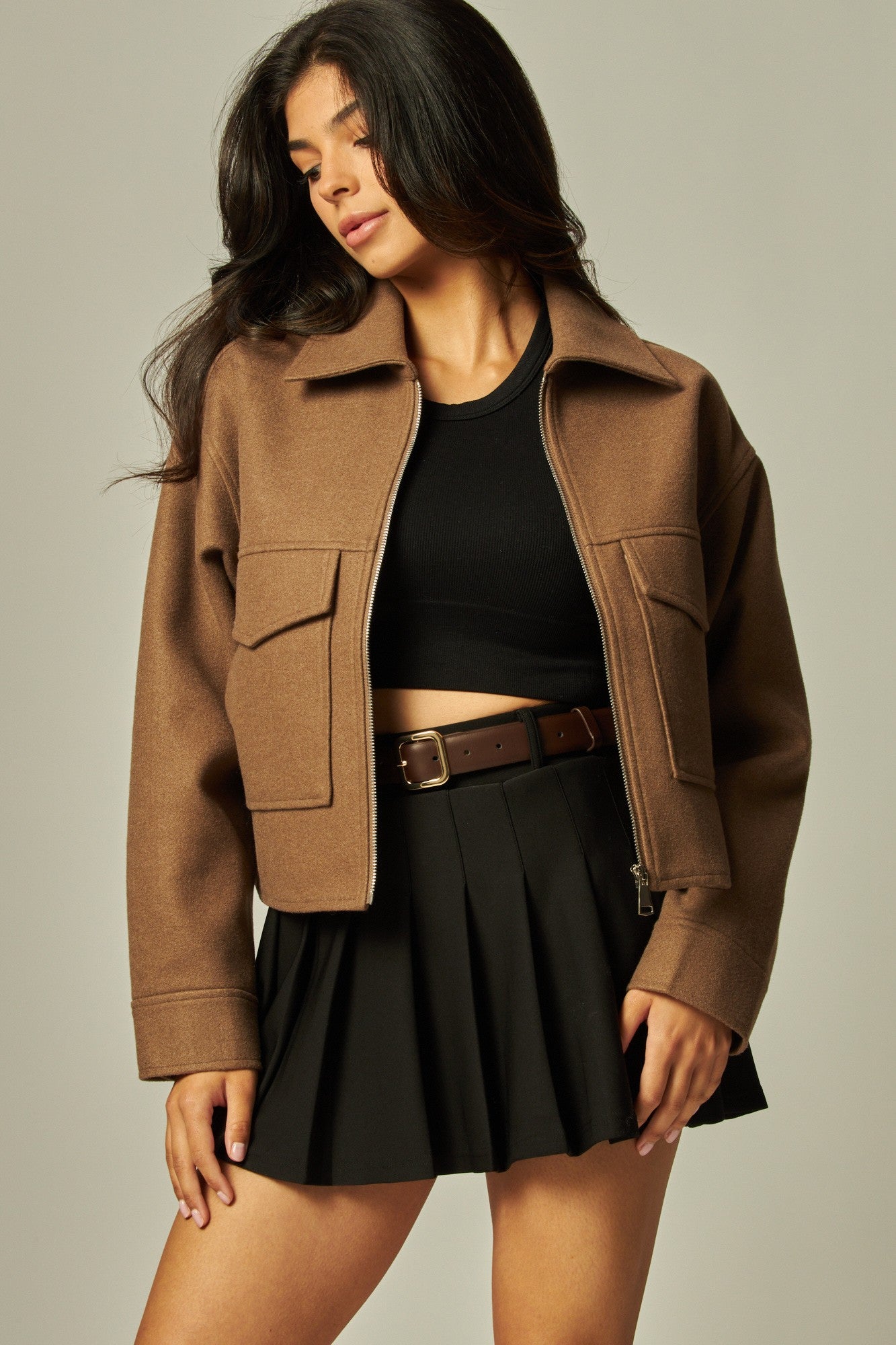 Zip Bomber Wool Jacket