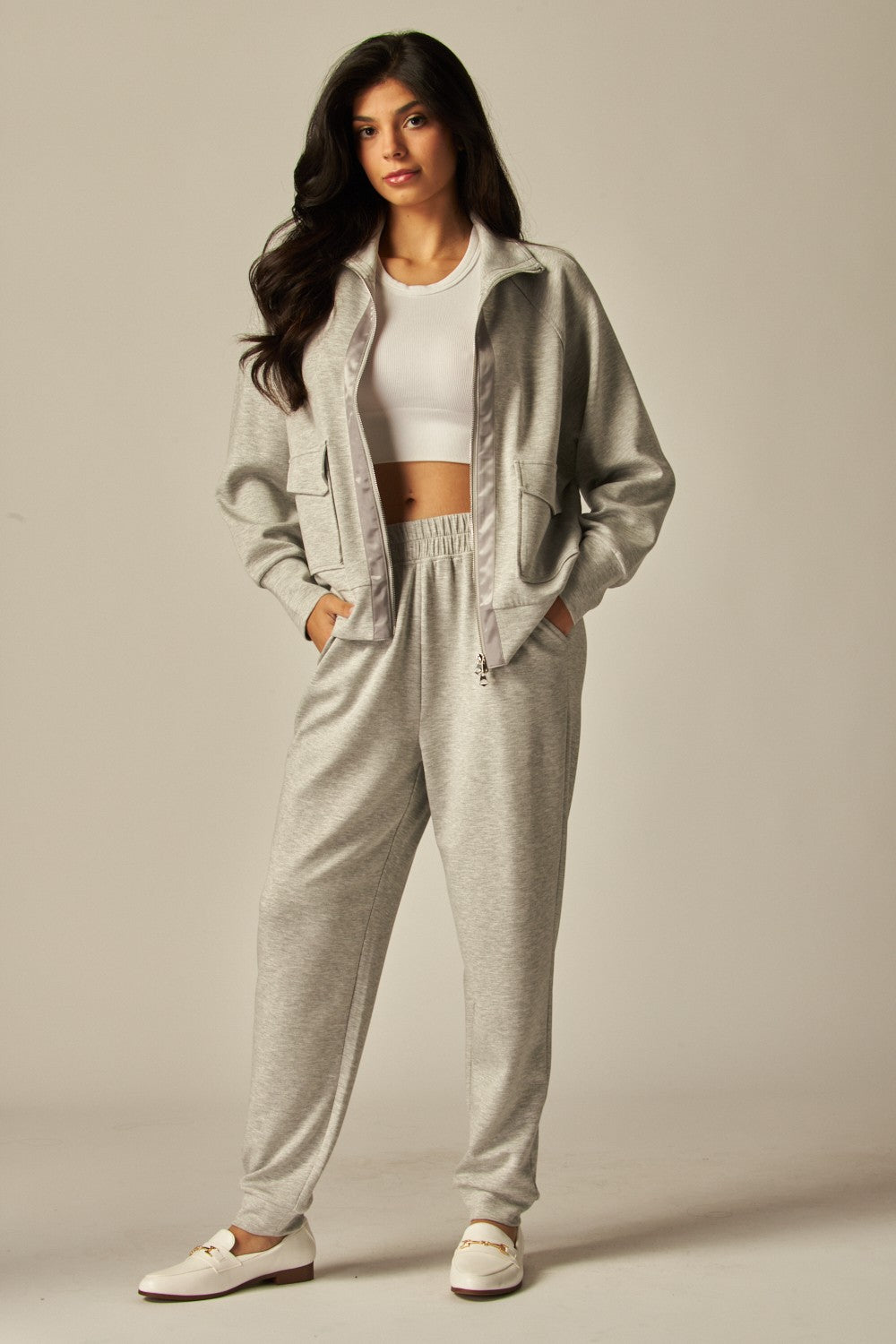 Double Soft Zip Top & Pant Set