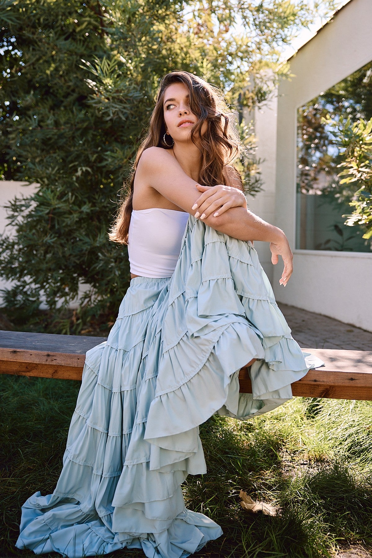 Romantasy Tiered Maxi Skirt