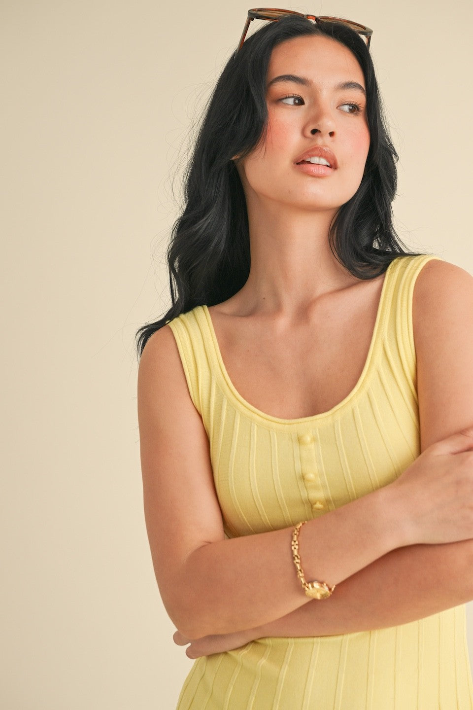 Pleated Knit Mini Active Dress