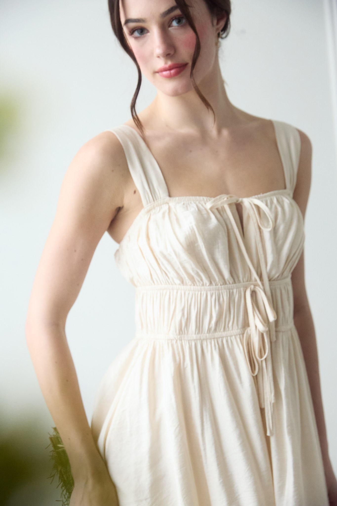 Light Khaki Mini Dress