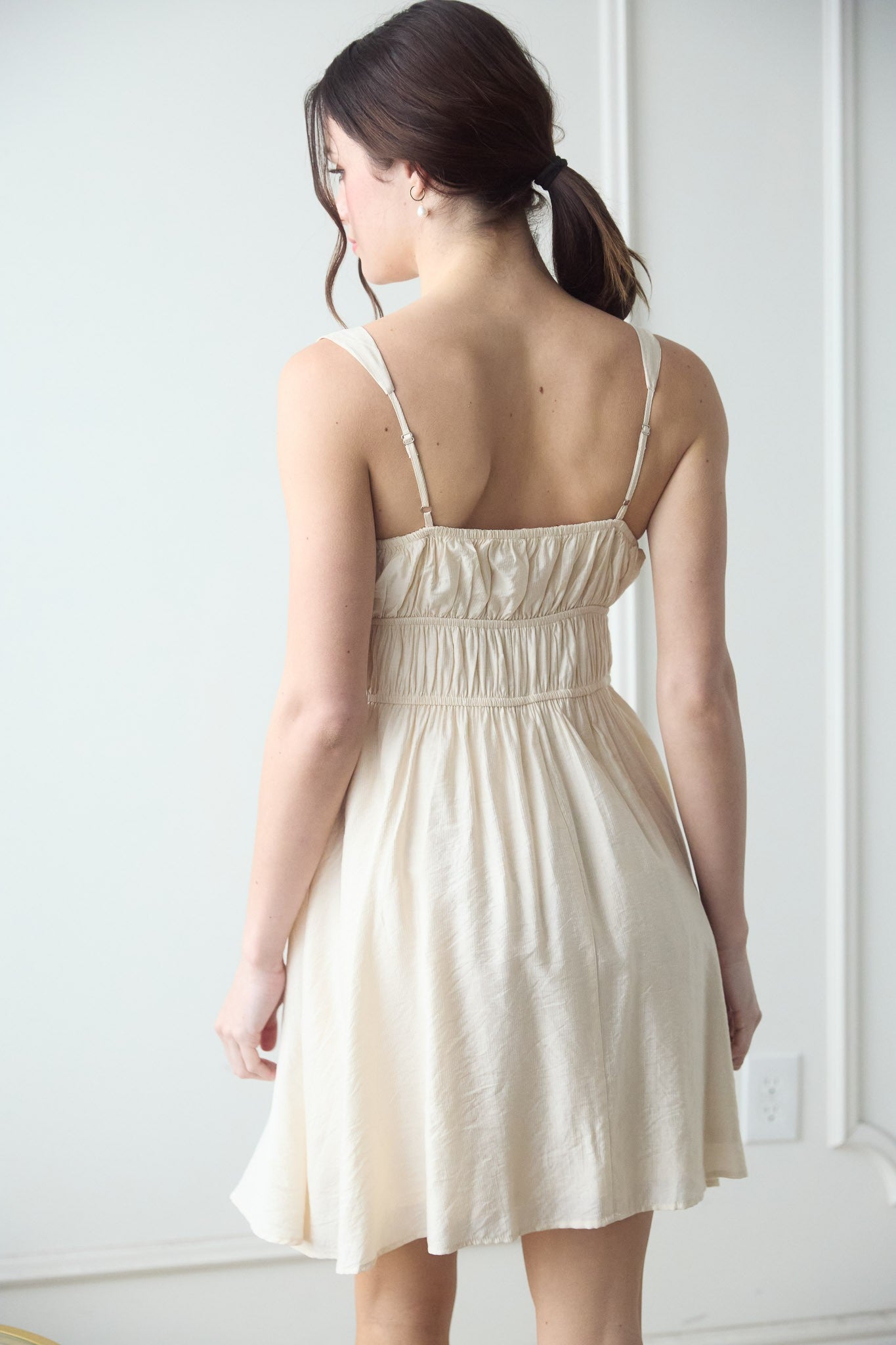 Light Khaki Mini Dress