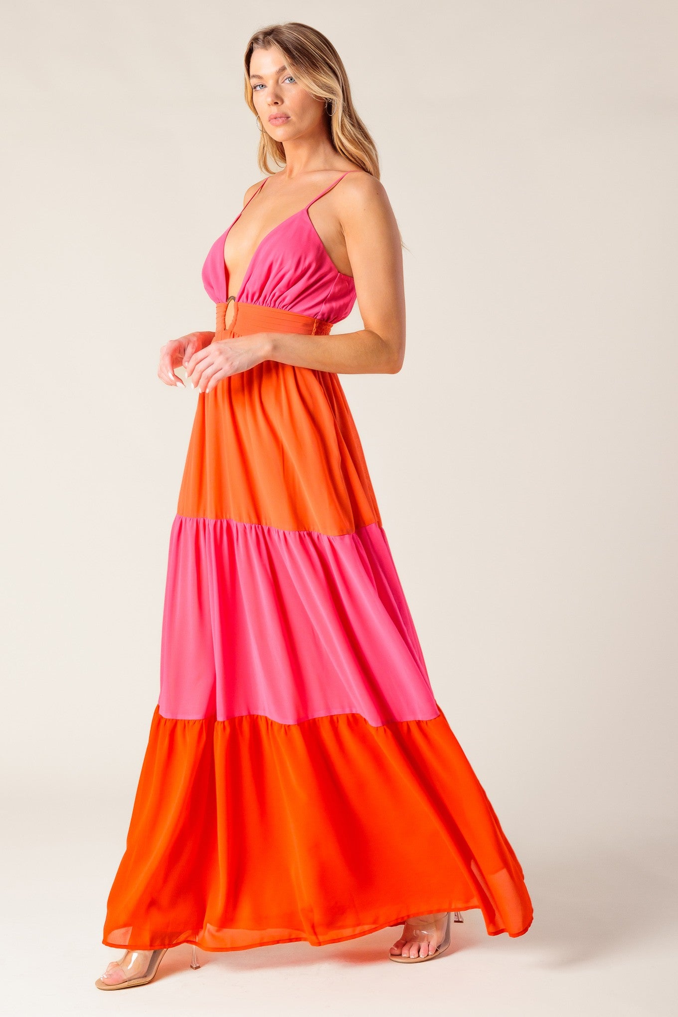 Bright Sunset Maxi Dress