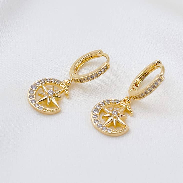 Celestial Star Hoops