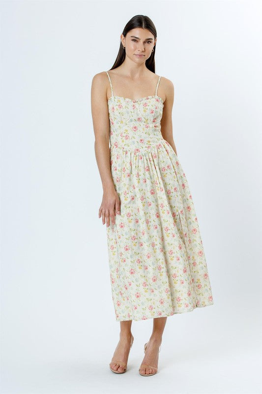 Cottage Core Vintage Floral Dress