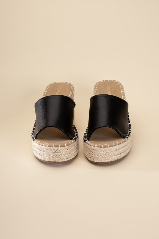 Espadrille Mule Heel