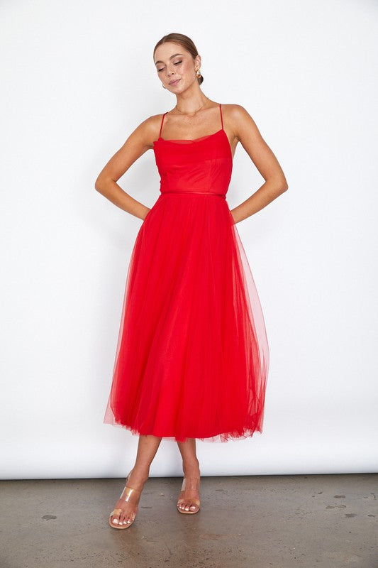 Tulle Ballerina Midi Dress (Shipping Only)